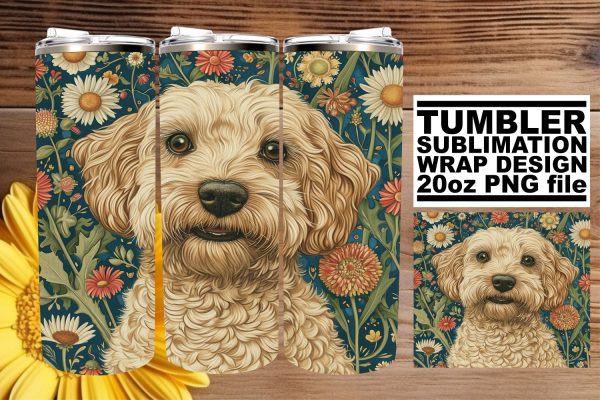 Rustic Farmyard & Spring Flowers Tumbler Design For Discount