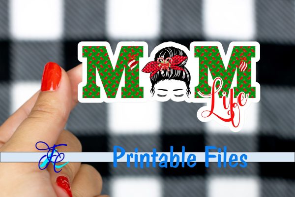 Mom Life Christmas Stickers Hot on Sale