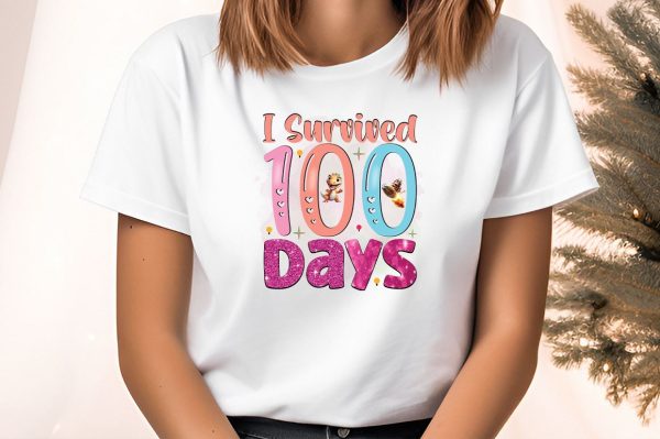 I Survived 100 days PNG Design on Sale