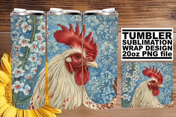 Rustic Spring Farmyard Tumbler Sublimation - 20oz Cheap