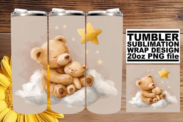 Adorable Sublimation Tumbler - Watercolor Babies Online now