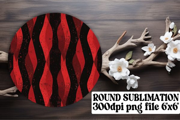 Vibrant Red Glitter Sublimation Ornaments and More Supply