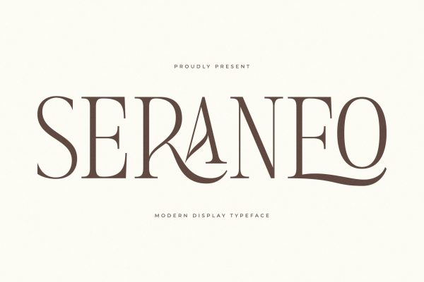 Seraneo - Modern Display Typeface Sale