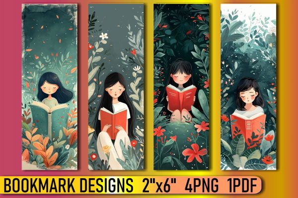 Vibrant Watercolor Kids Bookmark Collection Online now