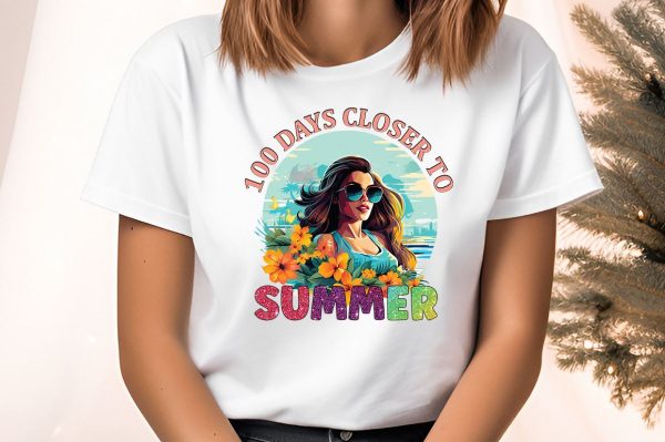 100 days closer to summer PNG Design Online now