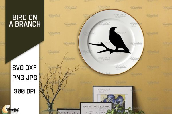 Bird On A Branch SVG. Bird SVG. Bird On Tree SVG Online Sale