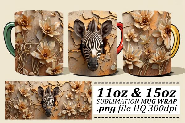 Unique 3D Animal-Inspired Mug Sublimation 11oz 15oz Discount