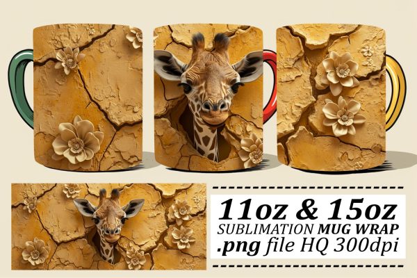 Whimsical 3D Animal Mug Collection for Sublimation Cups For Sale