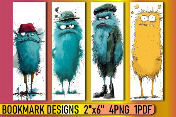 Quirky Bookmarks with Monster Themes Sale