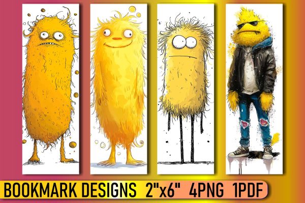Monster-themed Bookmarks for Your Reading Pleasure For Cheap