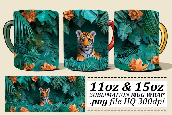 Amusing Sublimation Mugs with 3D Animals Discount