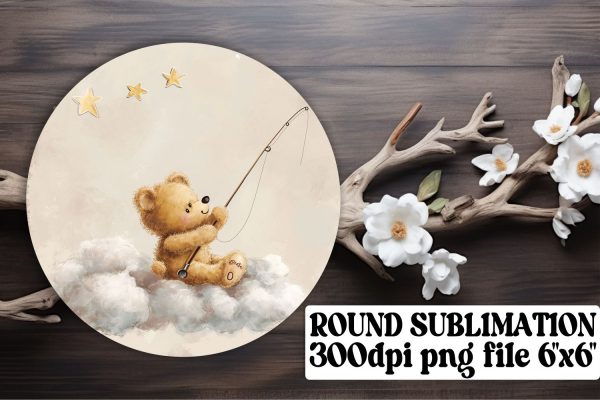 Sweet Teddy Bear Circle Ornament Delights Online