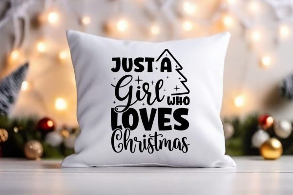 Just A Girl Who Loves Christmas Svg Design Online Sale