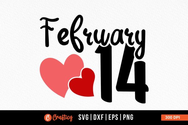 February 14 SVG Design on Sale