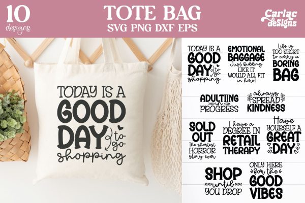 Tote Bag SVG and Sublimation Bundle Cheap
