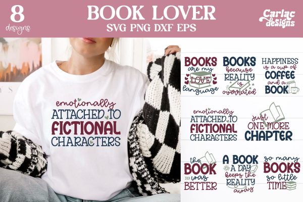 Book Lover SVG and Sublimation Bundle Online now