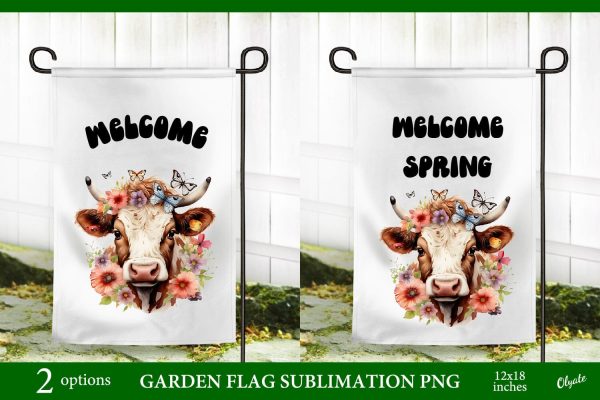 Welcome Garden Flag PNG. Farmhouse Garden Flag PNG For Cheap