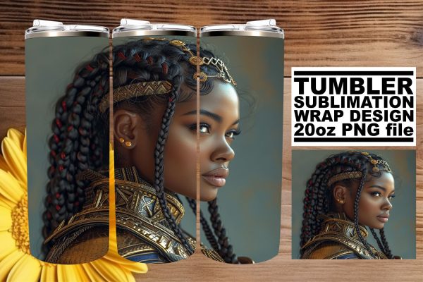 Empowerment through Afro Woman Tumblers Hot on Sale