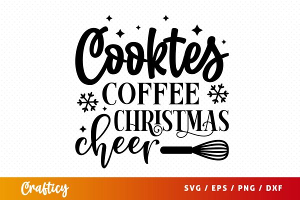 Cooktes coffee christmas cheer SVG Design Supply