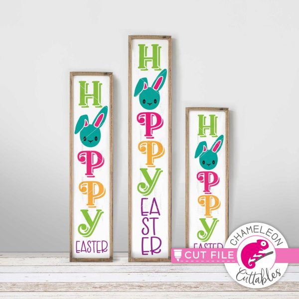 Hoppy Easter Bunny vertical Porch design svg png dxf Online Sale