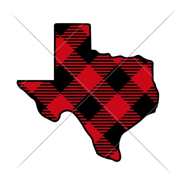 Texas State Plaid Pattern layered For Discount