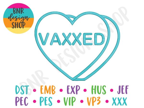 Vaxxed Machine Embroidery Design Online Sale
