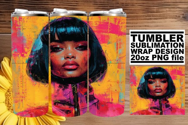 Captivating Afro Woman Portraits - Sublimation Art on Sale