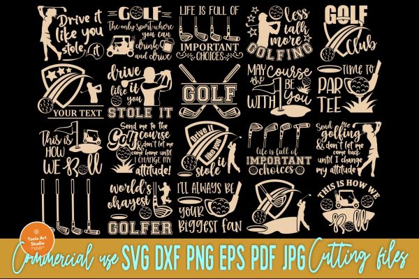 Golf SVG Cut Files, Golf Shirt Designs Hot on Sale