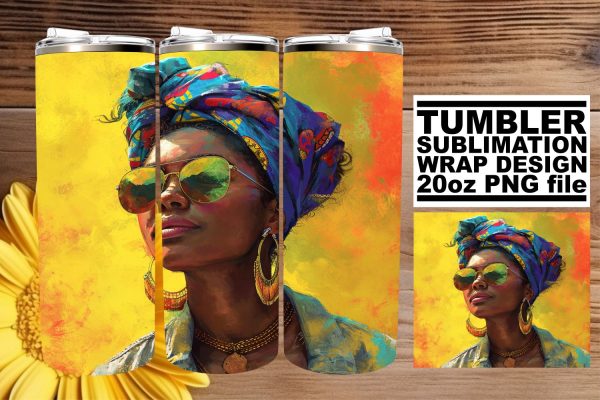 20oz Melanin Magic Tumbler Wrap Collection For Discount