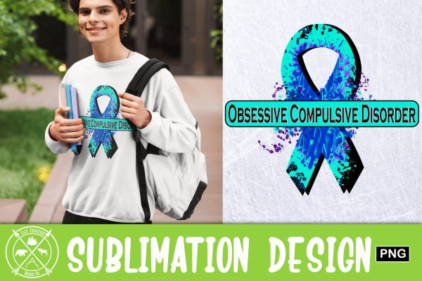 OCD Awareness Ribbon Sublimation Discount
