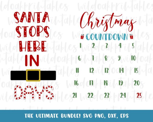 christmas countdown svg, santa countdown svg merry Christmas svg Christmas svg, Christmas svg, funny Christmas svg, Christmas svg bundle, Supply