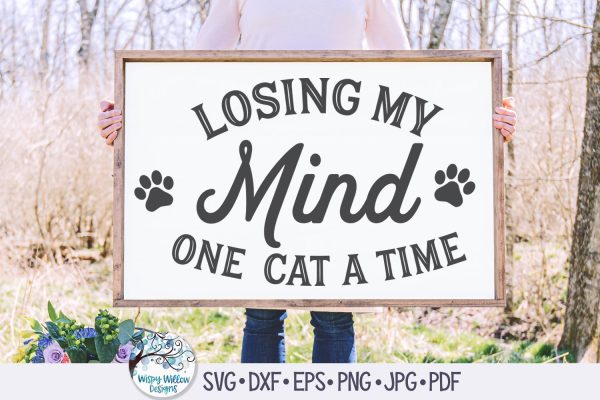 Losing My Mind One Cat At A Time Svg Online