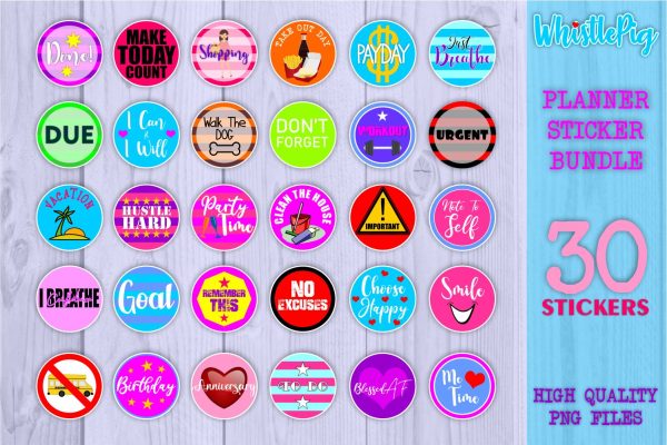 Planner Stickers Bundle - Printable Planner Stickers - Printable Stickers Bundle Online now