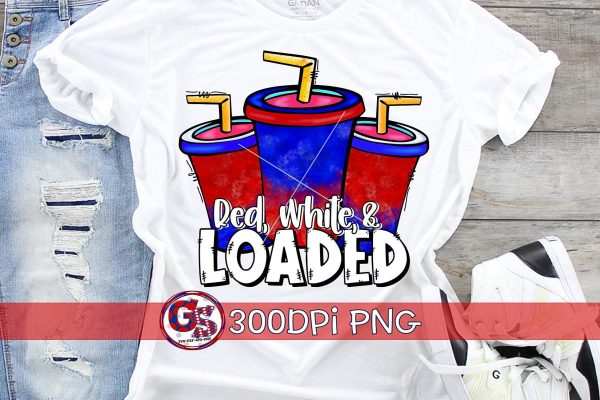 Tastes Like Freedom Loaded Tea PNG for Sublimation-July 4th PNG Online