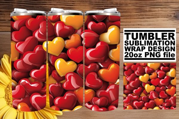 Valentine s Embrace: Sublimation Tumbler Sleeve For Sale