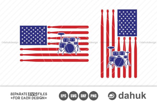 Drummer USA Flag SVG, flag usa svg, drummer USA flag, cut file for silhouette, drummer flag Discount