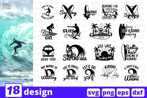 Surfing SVG Bundle Online