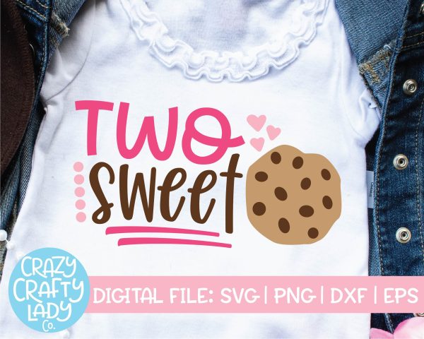 Two Sweet | 2nd Birthday Quote SVG Cut File Cheap