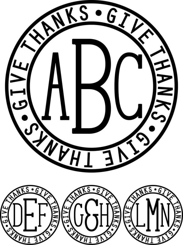 Monogram Serif - Give Thanks Font Discount