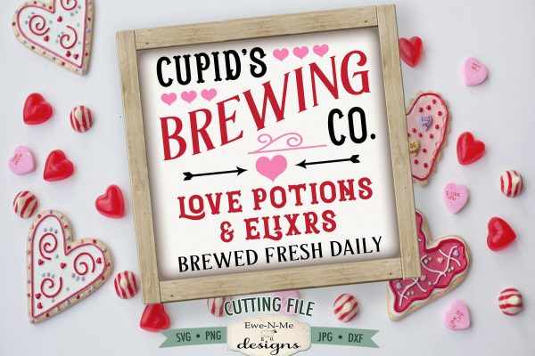 Cupids Brewing Co SVG | Valentine Sign SVG Online
