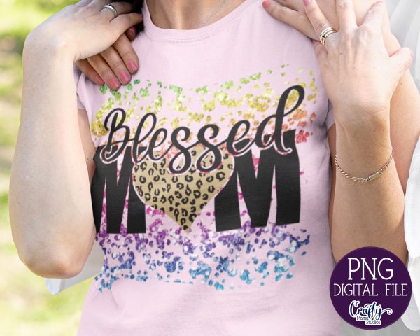 Blessed Mom Png, Mom Sublimation File Online Sale