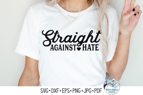 Straight Against Hate SVG For Cheap