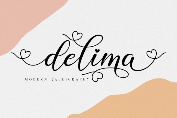 Delima    Modern Calligraphy Font For Discount