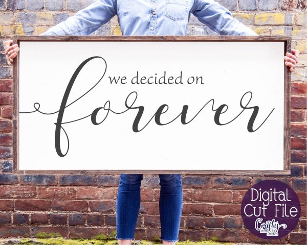 We Decided On Forever, Farmhouse Svg, Home Sign, Love Svg Online Sale