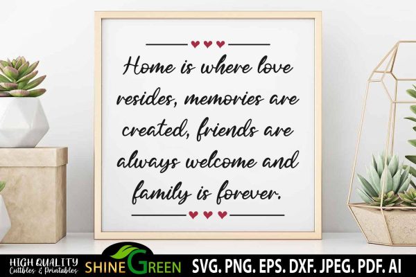 Farmhouse Sign SVG - Home SVG - Family Quote SVG For Discount