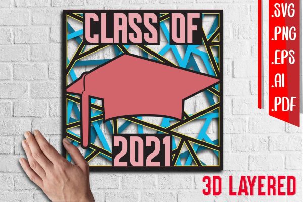 Class of 2021 Layered Papercut Sale