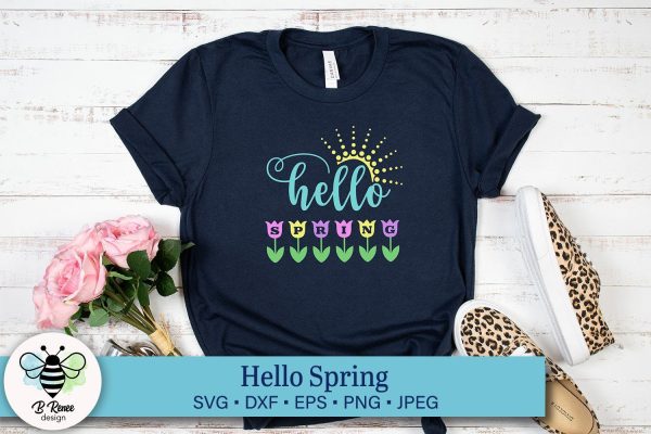 Hello Spring SVG Fashion