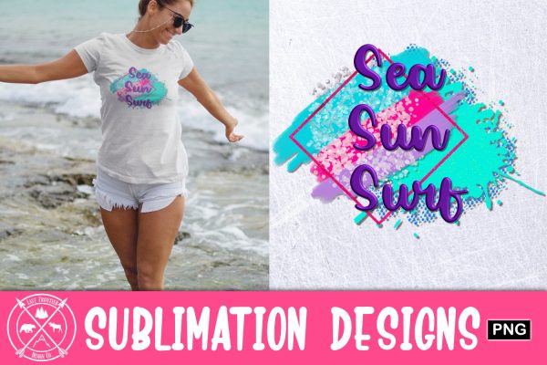 Sea Sun Surf sublimation graphic on Sale