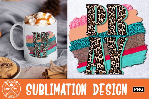 Pray Cheetah Print sublimation graphic Online