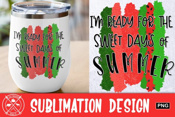 Sweet Days of Summer sublimation graphic For Sale